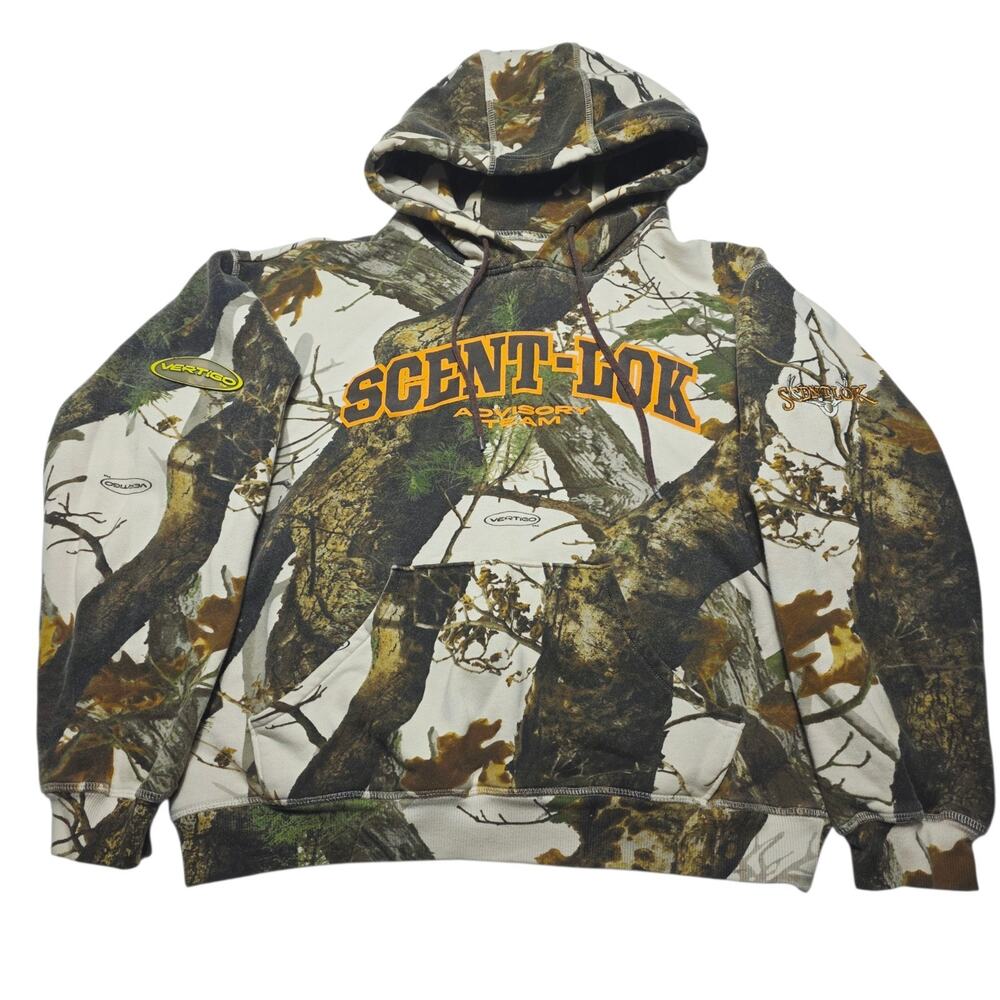 ScentLok Vertigo Camouflage Hoodie Men's Medium Hunting Sweatshirt
